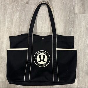 Lululemon Black Tote Bag